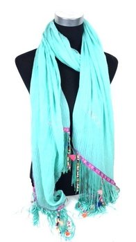 Sciarpa Stile Ibiza Turchese (1 pz.)