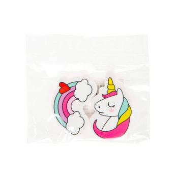 GOMMA Set 2 Pezzi UNICORNO / ARCOBALENO IN DISPLAY (36 pz.)