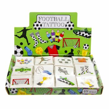 Tatuaggi Fun Calcio - Display con 48 Bustine (12 Tatuaggi per bustina)