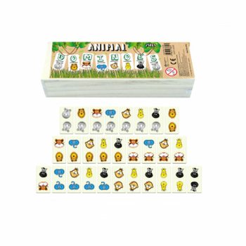 DOMINO DEGLI ANIMALI IN LEGNO (10 pezzi)