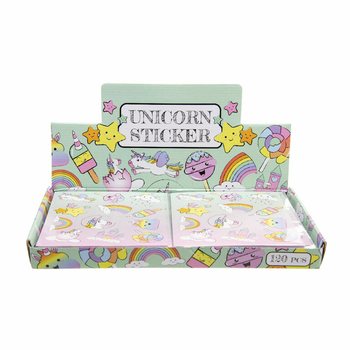 Display di Adesivi Unicorno Fun (120 pezzi)