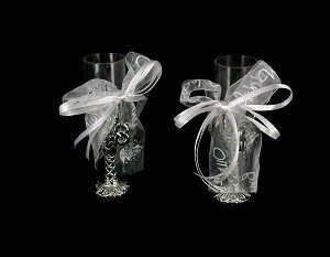 FLÛTE DA CHAMPAGNE DECORATIVI (6 pz.)