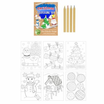 Set da Disegno Natalizio ECO FRIENDLY - Unicorno (25 pezzi)