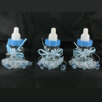 Biberon Decorativi Blu con Frange (6 pz.)