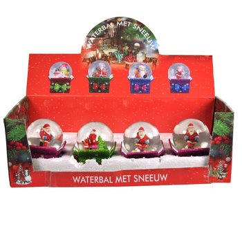 PALLA DI NEVE NATALIZIA IN DISPLAY (8 pz.)