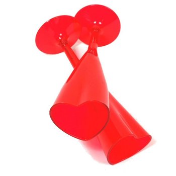 Bicchieri da Champagne a Forma di Cuore (12 pz.)