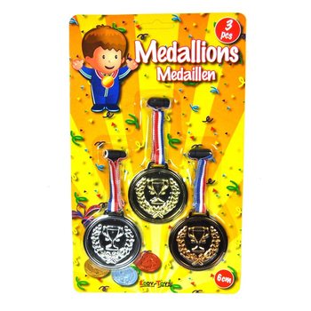 Set di 3 medaglie su cartoncino (12 pz.)