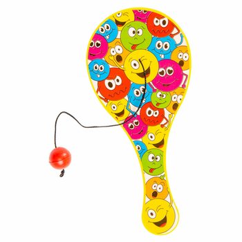 RACCHETTA CON PALLINA ELASTICA - MODELLO: SMILEY (48 Pz.)