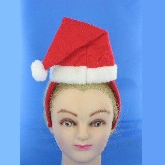 Cerchietto con Cappello di Babbo Natale (12 pz.)