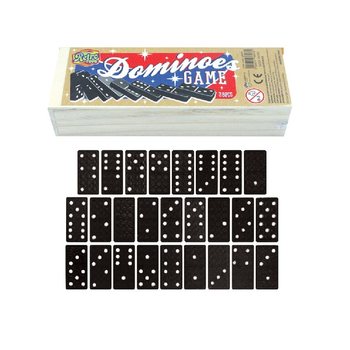 GIOCO DEL DOMINO IN SCATOLA DI LEGNO (12 pz.)