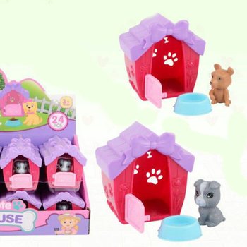 CASETTA PER ANIMALI CON ANIMALETTO IN DISPLAY (24 pz.)