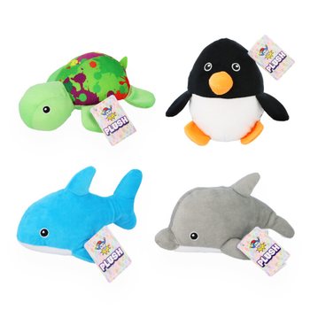 Animali Marini di Peluche - Altezza 15 cm - Design Misti (12 pz.)