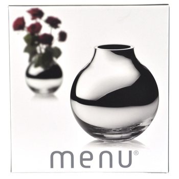 MENU Vaso Rotondo Argento | Vaso a Sfera di Lusso B2B