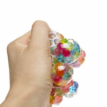 PALLINE SQUISHY CON RETE IN DISPLAY (12 pz.)