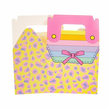 Scatola Menu / Portadolcetti Borsetta da Ragazza (12 Pezzi)