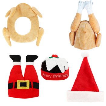 MIX CAPPELLI DI NATALE DIVERSI E DIVERTENTI LUXURY (6 pz.)