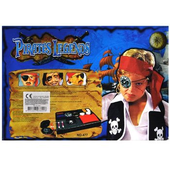 GRANDE SET TRAVESTIMENTO DA PIRATA CON TRUCCO (2 pz.)