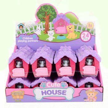 CASETTA PER ANIMALI CON ANIMALETTO IN DISPLAY (24 pz.)