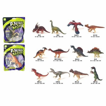 MIX PERSONAGGI DINOSAURI GIOCATTOLO - IN SACCHETTO REGALO (12 pz)