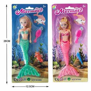 Bambola Sirena su Card (6 pz.)