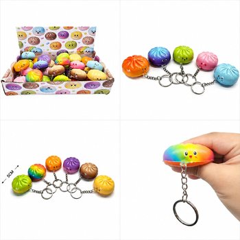 RAGE - PORTACHIAVI SQUISHY DUMPLING - COLORI MISTI - IN DISPLAY (24 pz.)