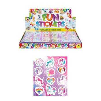 ADESIVI FUN STICKERS – MODELLO: UNICORNO (120 pz.)