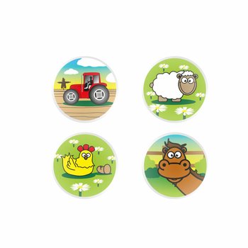 Palline Rimbalzine Mix Fattoria Ø3,3 cm (100 pz.)