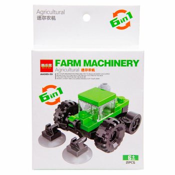 MATTONCINI COSTRUZIONI BRICKS - VEICOLI AGRICOLI (12 pz.)