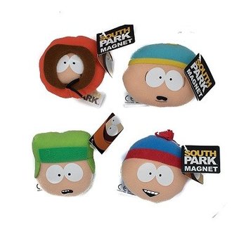 MAGNETI IN PELUCHE SOUTH PARK, 7CM, SU DISPLAY (12 pz.)