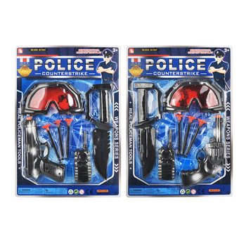 Set Gioco Polizia con Occhiali e Pistola a Ventose (6 pz.)