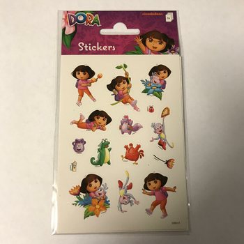 Foglio di Adesivi: Dora, Dim. 16 x 9 cm (10 pz.)