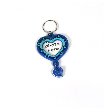 Portachiavi a Cuore Portafoto - Blu (35 pz.)