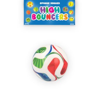 PALLINA RIMBALZINA CALCIO HIGH BOUNCE - IN DISPLAY (24 pz.)