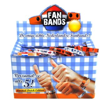 ***PREZZO MINIMO*** BRACCIALETTI FAN OLANDA IN DISPLAY (160 pz.)