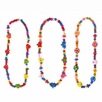 COLLANA IN LEGNO PER BAMBINI IN DISPLAY (48 pz.)