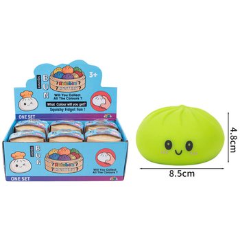 RAGE - Dumplings Squishy Bun GRANDI (8.5 x 8.5 x 4.8 cm) - Fidget Toy Virale 2026 (12 pz.)