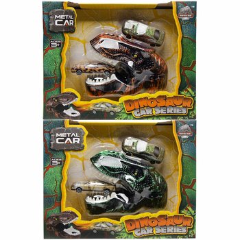 LANCIATORE DI AUTO DINOSAURO - CONFEZIONE REGALO DI LUSSO (2 PEZZI)