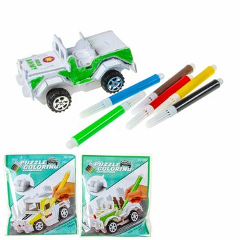 Puzzle 3D Costruisci e Colora la tua Auto (12 pz.)