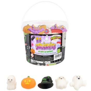 MIX FIGURE SQUISHY HALLOWEEN IN SECCHIELLO (25 pz.)