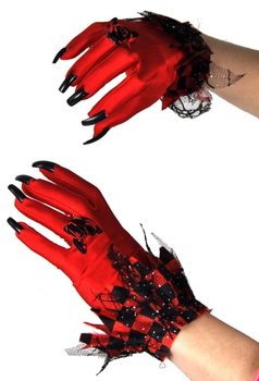Guanti da Diavolo con Unghie Lunghe da Donna (6 pz.)