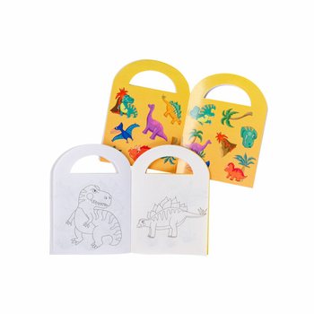 Libretti da Colorare Dinosauri con Adesivi (48 pezzi)