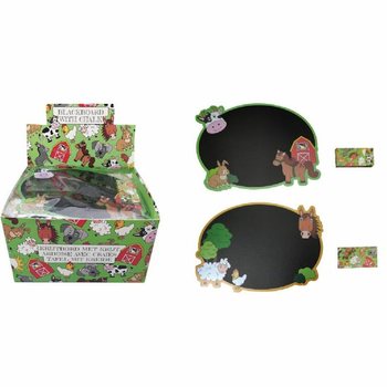 Lavagna Animali della Fattoria con Gessetti in Display (24 pz.)