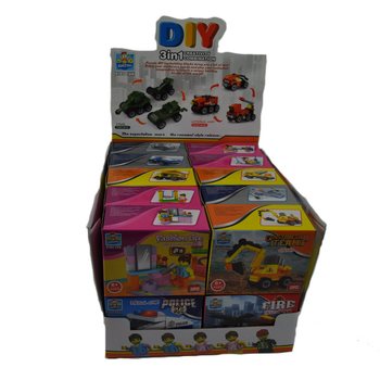 MATTONCINI COSTRUZIONI BRICKS - SERIE MIX IN ESPOSITORE (20 pz.)