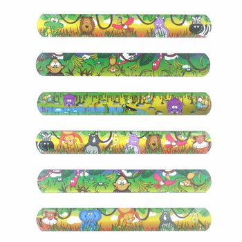 Braccialetti a Scatto Animali della Giungla (120 pezzi)