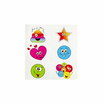 TATUAGGI DIVERTENTI &ndash; MODELLO: SMILEY (96 pz.)