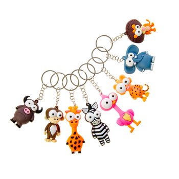 Portachiavi Animali Simpatici - Mix Animali Occhi Grandi (48 pz.)