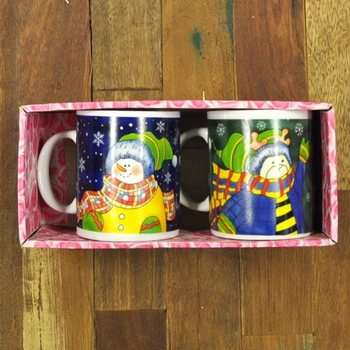 Set 2 Tazze Natalizie in Confezione Regalo