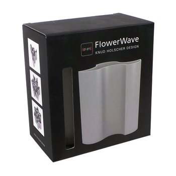 D-ZN - Vaso per Fiori FLOWERWAVE - Bianco (1 pz.)
