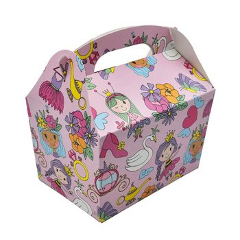 SCATOLA MENU MODELLO: PRINCIPESSA - Dim. 18.5x12x19 CM - FOODBOX - KIDSBOX (24 pz.)