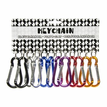 Portachiavi con Moschettone Colorati (48 pz.)